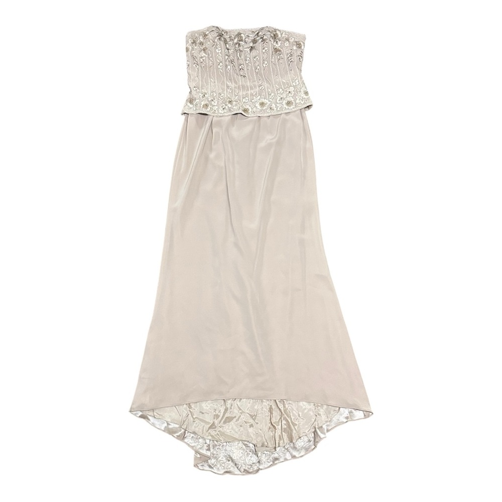 Jovani Strapless Beaded Mother of the Bride Gown + Matching Shawl